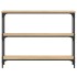 Mesa consola madera de ingeniería roble Sonoma 100x22,5x75