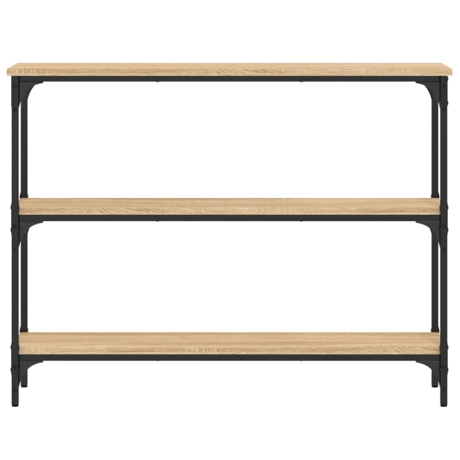 Mesa consola madera de ingeniería roble Sonoma 100x22,5x75