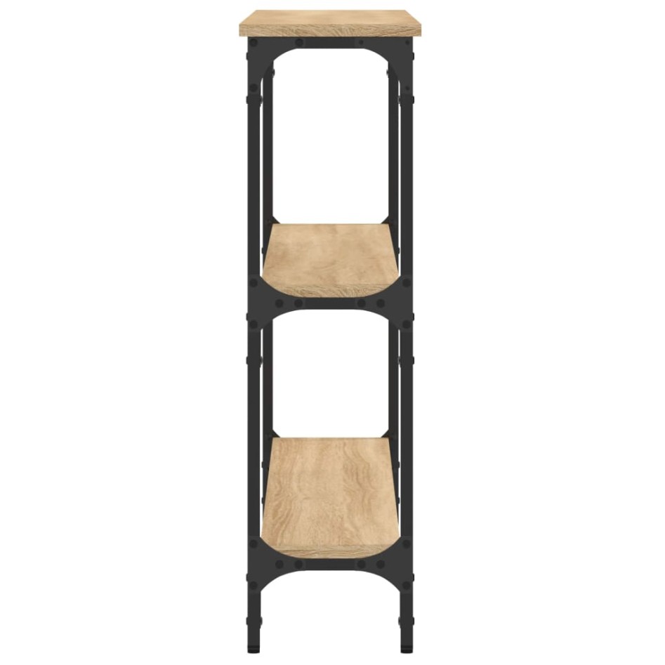 Mesa consola madera de ingeniería roble Sonoma 100x22,5x75