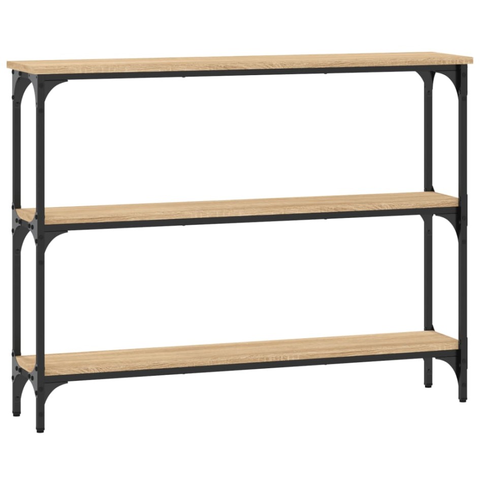 Mesa consola madera de ingeniería roble Sonoma 100x22,5x75