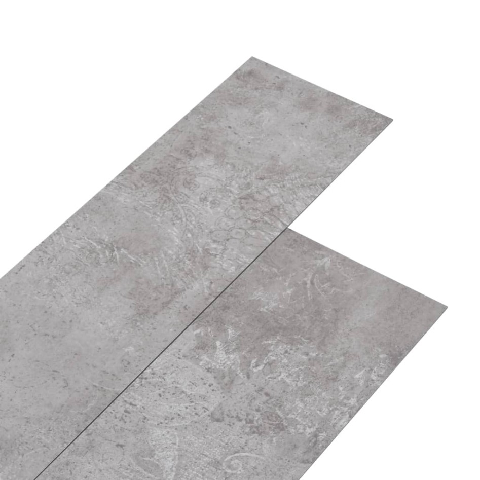 Lamas para suelo autoadhesivas PVC gris tierra 5,21 m² 2