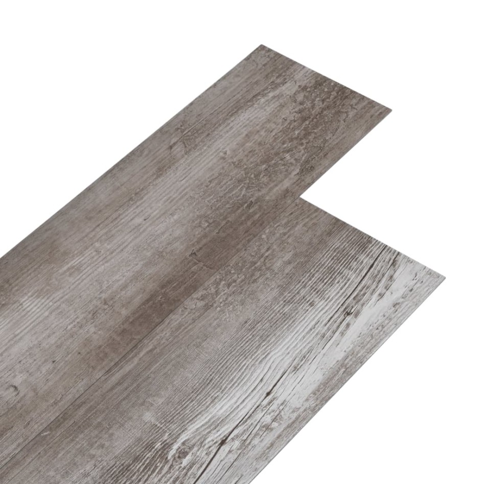 Lamas de suelo autoadhesivas PVC marrón madera mate 5,21m² 2