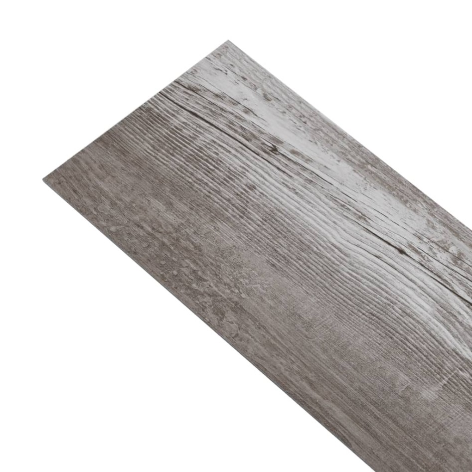 Lamas de suelo autoadhesivas PVC marrón madera mate 5,21m² 2