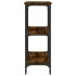 Mesa consola madera de ingeniería roble ahumado 100x29x75