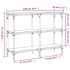Mesa consola madera de ingeniería roble ahumado 100x29x75