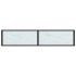 Mesa consola vidrio templado mármol blanco 160x35x75,5