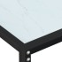 Mesa consola vidrio templado mármol blanco 160x35x75,5