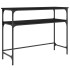 Mesa consola madera de ingeniería negra 100x35,5x75