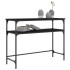 Mesa consola madera de ingeniería negra 100x35,5x75