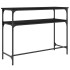 Mesa consola madera de ingeniería negra 100x35,5x75