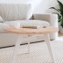 Tablero redondo de madera maciza de haya Ø70x2,5