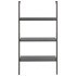 Estantería inclinada de 3 niveles negro 64x35x120,5