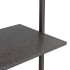 Estantería inclinada de 3 niveles negro 64x35x120,5