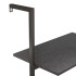 Estantería inclinada de 3 niveles negro 64x35x120,5