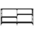 Mesa consola madera de ingeniería negra 150x29x76,5