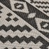 Alfombra de exterior de tejido plano rayas negras 160x230