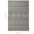 Alfombra de exterior de tejido plano rayas negras 160x230