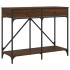Mesa consola madera de ingeniería marrón roble 100x39x78,5
