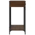 Mesa consola madera de ingeniería marrón roble 100x39x78,5