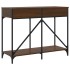 Mesa consola madera de ingeniería marrón roble 100x39x78,5