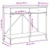 Mesa consola madera de ingeniería marrón roble 100x39x78,5