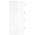 Aparador con 4 cajones blanco brillante 60x30,5x71