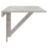 Mesa de pared plegable contrachapada gris hormigón 100x60x56