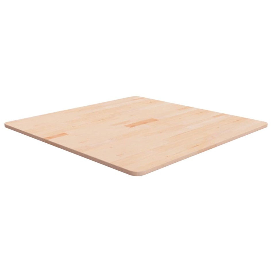 Tablero de mesa cuadrada madera de roble sin tratar
