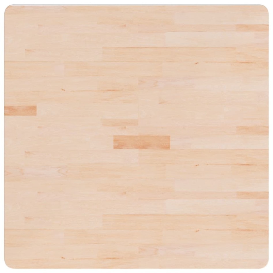 Tablero de mesa cuadrada madera de roble sin tratar