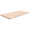 Encimera de baño madera maciza sin tratar 100x50x2,5 cm