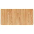 Encimera de madera maciza tratada marrón claro