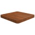 Tablero de mesa cuadrada madera roble marrón oscuro 40x40x4
