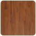 Tablero de mesa cuadrada madera roble marrón oscuro 40x40x4