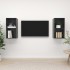 Muebles de salón de pared 2 pzas madera ingeniería gris