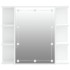 Mueble con espejo y luces LED blanco brillante 70x16,5x60