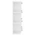 Mueble con espejo y luces LED blanco brillante 70x16,5x60
