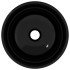 Lavabo de vidrio templado negro 30x12
