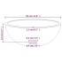 Lavabo de vidrio templado negro 30x12