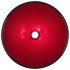Lavabo de vidrio templado rojo 42x14