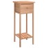 Mesa auxiliar con cajón madera maciza nogal 25x25x60