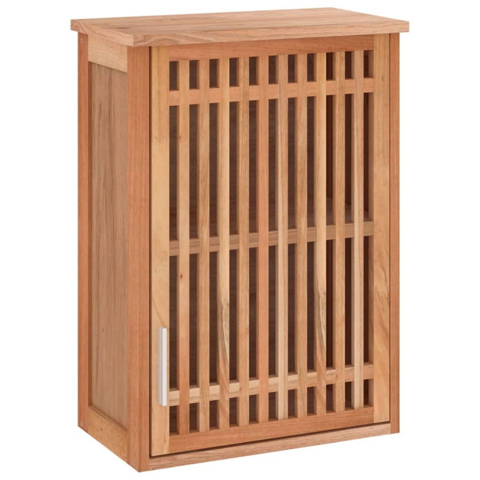 Armario de baño para pared madera maciza de nogal 42x23x60