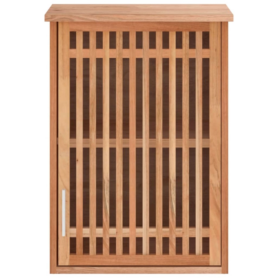 Armario de baño para pared madera maciza de nogal 42x23x60