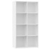 Estantería/Aparador madera contrachapada blanco 66x30x130
