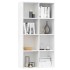 Estantería/Aparador madera contrachapada blanco 66x30x130