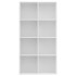 Estantería/Aparador madera contrachapada blanco 66x30x130