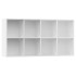 Estantería/Aparador madera contrachapada blanco 66x30x130