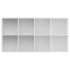 Estantería/Aparador madera contrachapada blanco 66x30x130