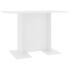 Mesa de comedor de madera contrachapada blanco 110x60x75