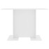 Mesa de comedor de madera contrachapada blanco 110x60x75