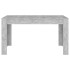 Mesa de comedor contrachapada gris hormigón 140x74,5x76